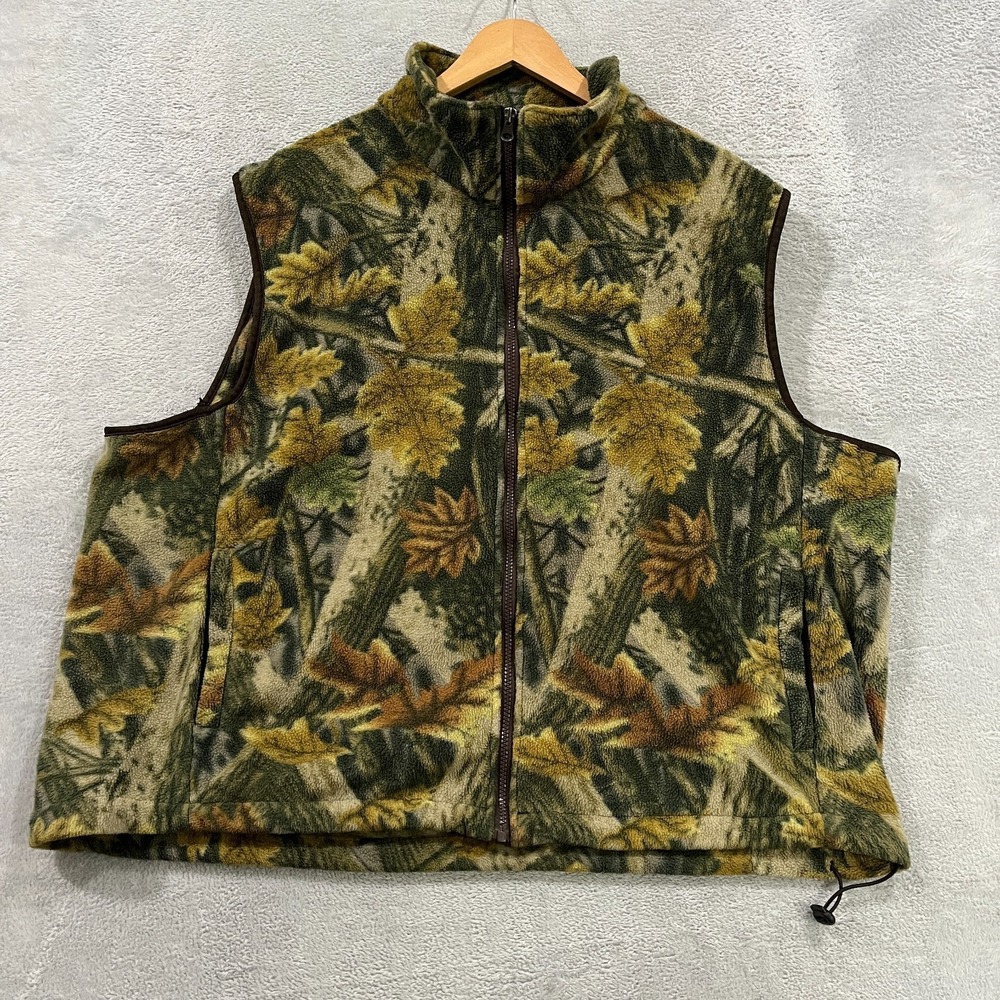Master Sportsman Vest Men 2XL Hunting Camo Shooting Camouflage Fleece‎